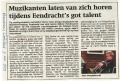 121109 Brummens Weekblad Muzikanten laten van zich horen tijdens Eendracht's got talent.jpg