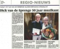 161028 Eerbeeks Weekblad Dick van de Sprenge 50 jaar muzikant.jpg